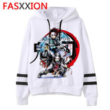 Demon Slayer cartoon men/women Hoodies Anime Unisex harajuku aesthetic 90s Sweatshirt ulzzang Graphic Casual male hood