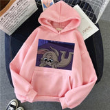 Harajuku Hoodies for Girls Cat Tom Mouse Jerry White&pink Hooded Tops Women's Sweatshirt Long-sleeved Winter Tops Women Hoodies