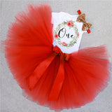 My Little Baby Girl First 1st Birthday Party Dress Cute Pink Tutu Cake Outfits Infant Dresses Baby Girls Baptism Clothes 0-12M