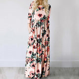 Women Summer Floral Print Maxi Dress 2019 White Boho Beach Dress Women Evening Party Long Dress Plus Size Vestidos Female