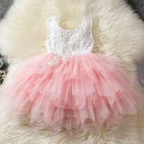 Toddler Girl Baby Clothing Dresses Baby 1 Year Birthday Christening Lace Girls Tulle Dress Kids Infant Party Cake Smash Outfit