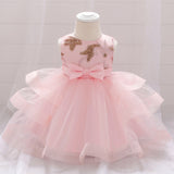 Sequin Dress for Girl Baby Christening Gown First 1st Birthday Dress Party Girl Baby Clothing Toddler Clothes Infant Vestidos