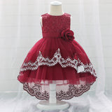 Sequin Dress for Girl Baby Christening Gown First 1st Birthday Dress Party Girl Baby Clothing Toddler Clothes Infant Vestidos