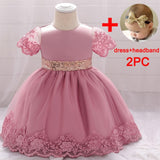 Sequin Dress for Girl Baby Christening Gown First 1st Birthday Dress Party Girl Baby Clothing Toddler Clothes Infant Vestidos