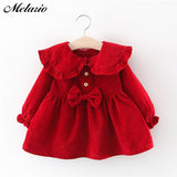Melario Baby Girl Dress Long Sleeve Spring Winter Dress 1 Year Birthday Princess Dresses Toddler Girls Christmas Clothes Vestido
