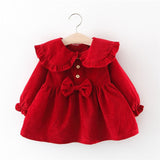 Melario Baby Girl Dress Long Sleeve Spring Winter Dress 1 Year Birthday Princess Dresses Toddler Girls Christmas Clothes Vestido