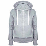 Bigsweety Classic Women Hoodies Overcoat New Spring Autumn Zipper Hooded Sweatshirts Hoody Jacket Womens Coat Pockets Outerwear